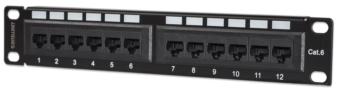CAT6 PATCH PANEL 10IN 12-PORT-