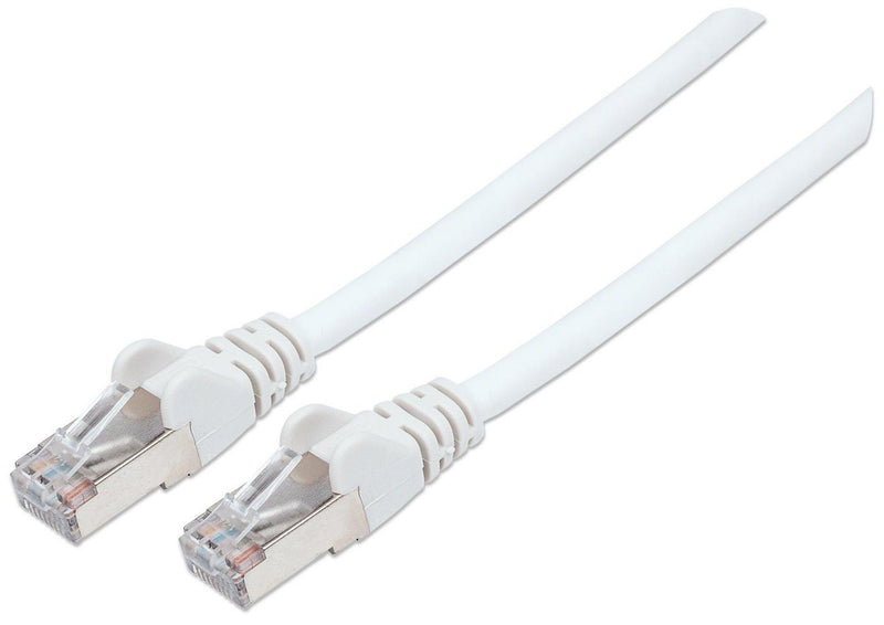 Patchkabel RJ45 S/FTP Cat6 10m LSZH Hebels. weiß