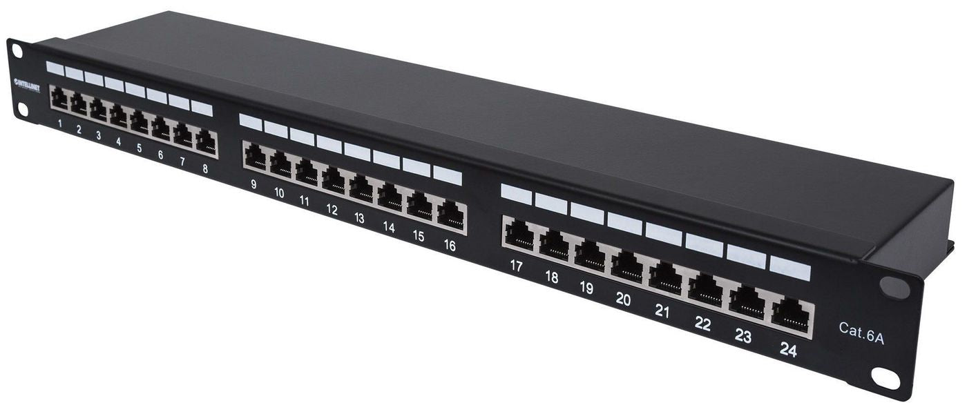 24-Port, 1U, Shielded, 90°