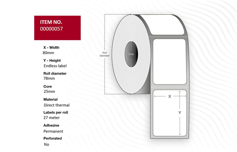 80mm(Outer diameter) - Core