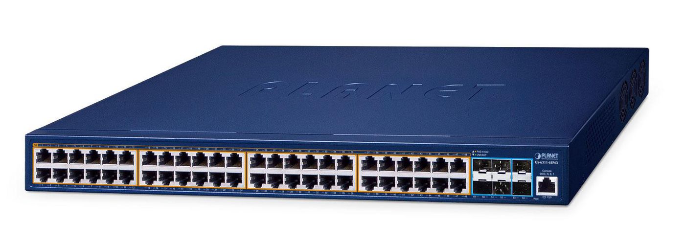 802.3at PoE + 6-Port 10G SFP+
