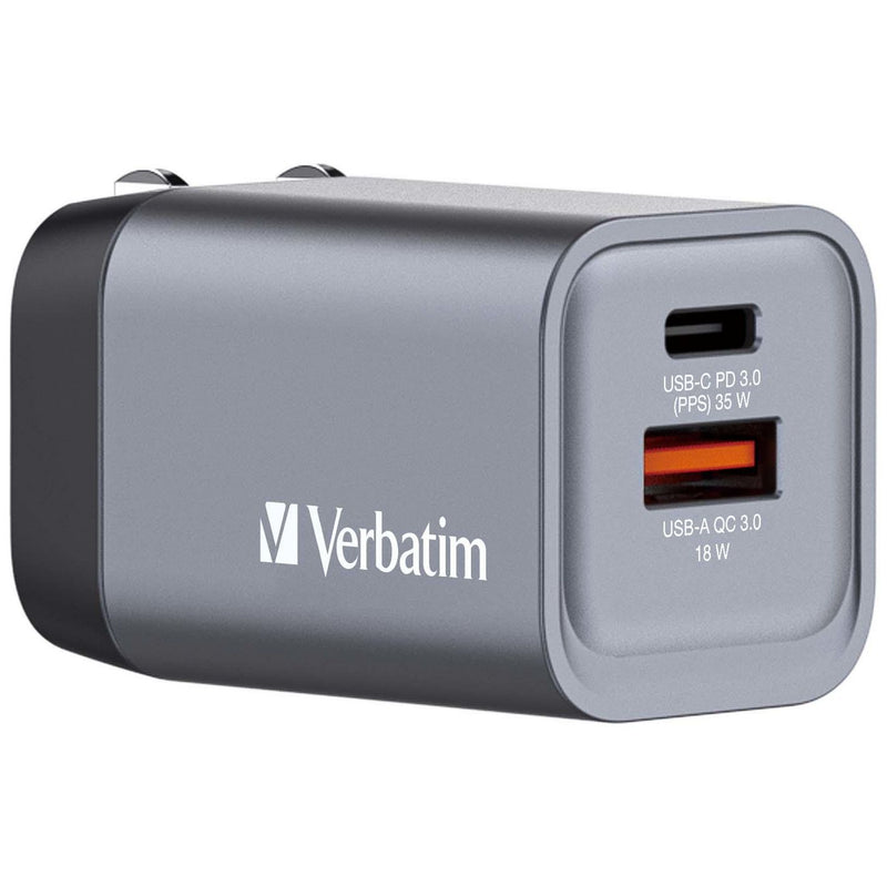 x USB-C PD 35W. 1 x USB-A QC
