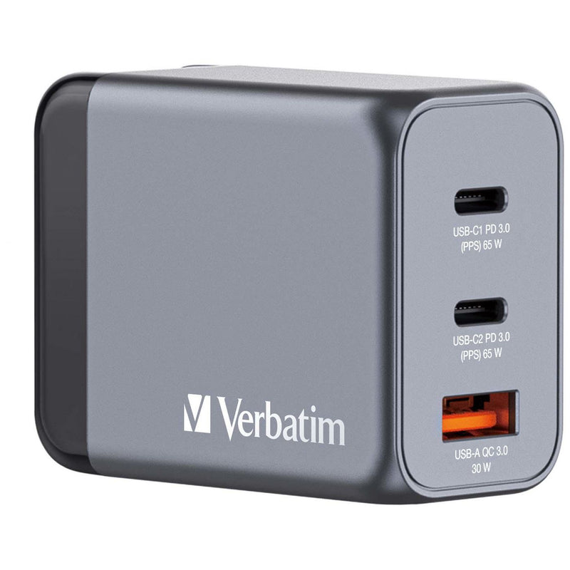 x USB-C PD 65W. 1 x USB-A QC