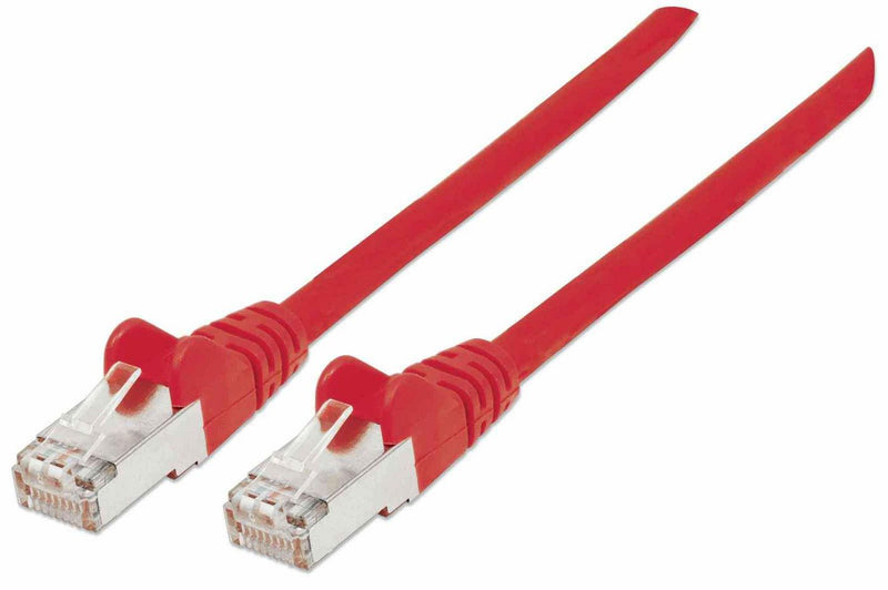 Patchkabel Cat6a-Stecker/Cat7-Rohkabel 0,25m rot