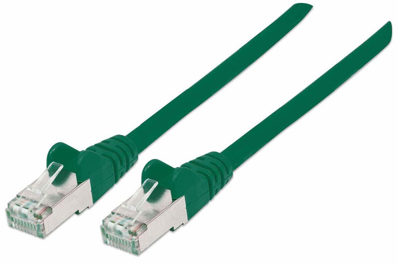 Patchkabel Cat6a-Stecker/Cat7-Rohkabel 1m grün
