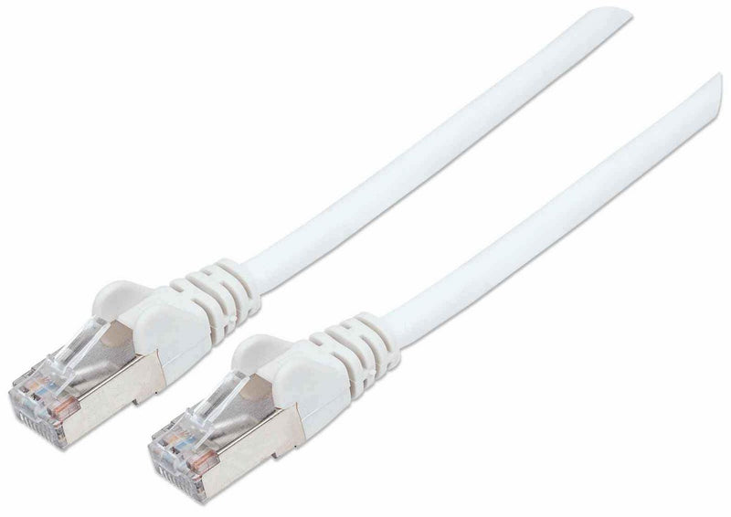 INTELLINET Patchkabel Cat6a-Stecker/Cat7-Rohkabel 1m weiß
