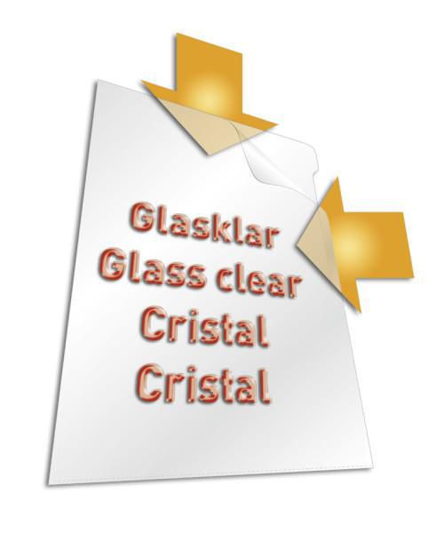 Sichthlle, DIN A4, aus PP,0,12 mm, glasklar oben und seitlich offen, reifest, mit Griffausstanzung (2313-19)