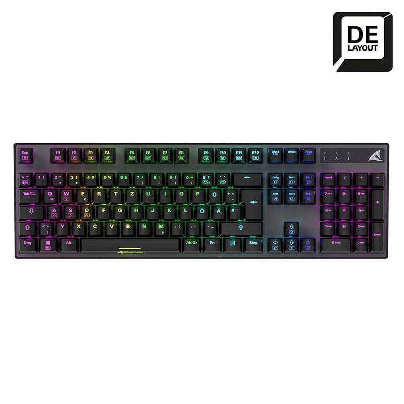 Sharkoon Gaming Tastatur Skiller SGK20 schwarz-braun DE