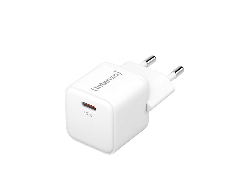 Intenso Netzteil Power Adapter W30C GaN, Anschluss: 1x USB-C Output: max. 30 Watt, GaN-Technologie, Weiß
