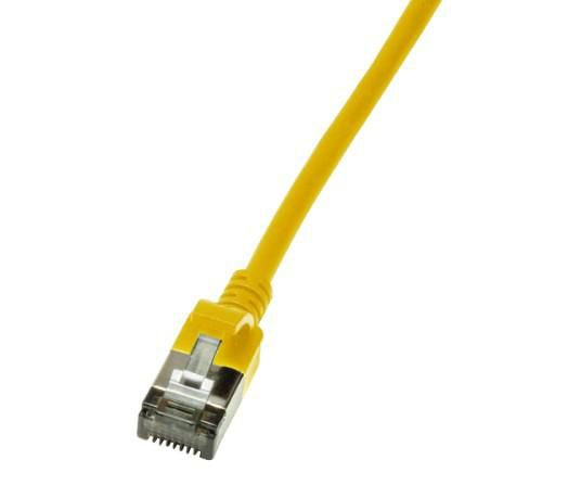 Logilink Patchkabel CAT6A U/FTP TPE SlimLine gelb 0,3m