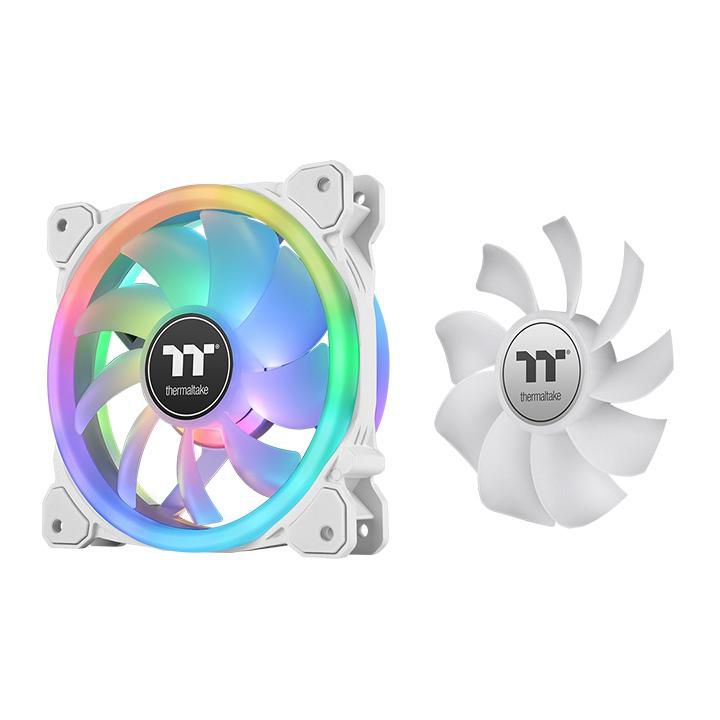 120mm Thermaltake SWAFAN 12 RGB Radiator Fan TT Premium Edition White 3 Pack