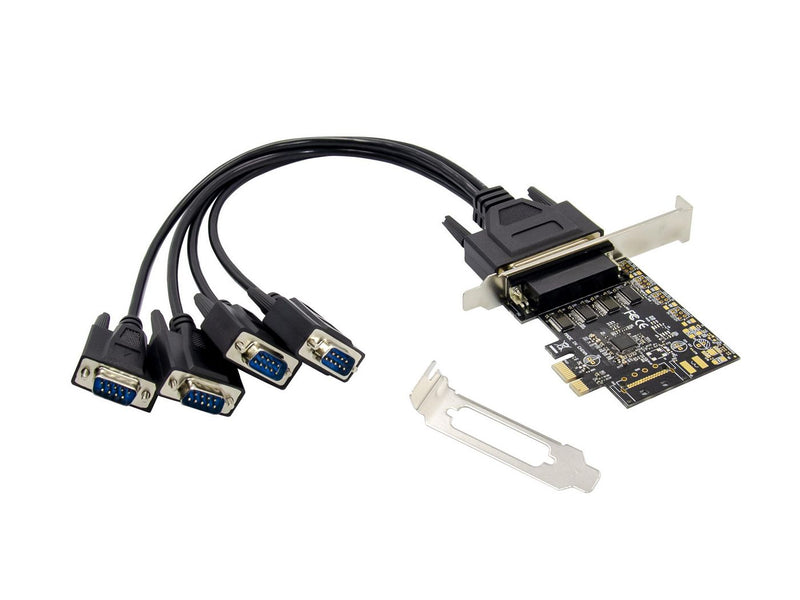 PCIe1x Card 4xRS232-Seriell 115200bps