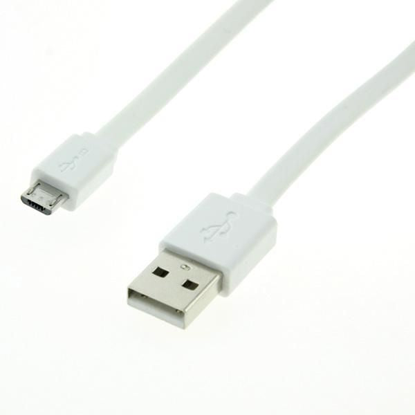 ROLINE USB 2.0 Kabel, USB A ST - Micro USB B ST, wei, 1 m