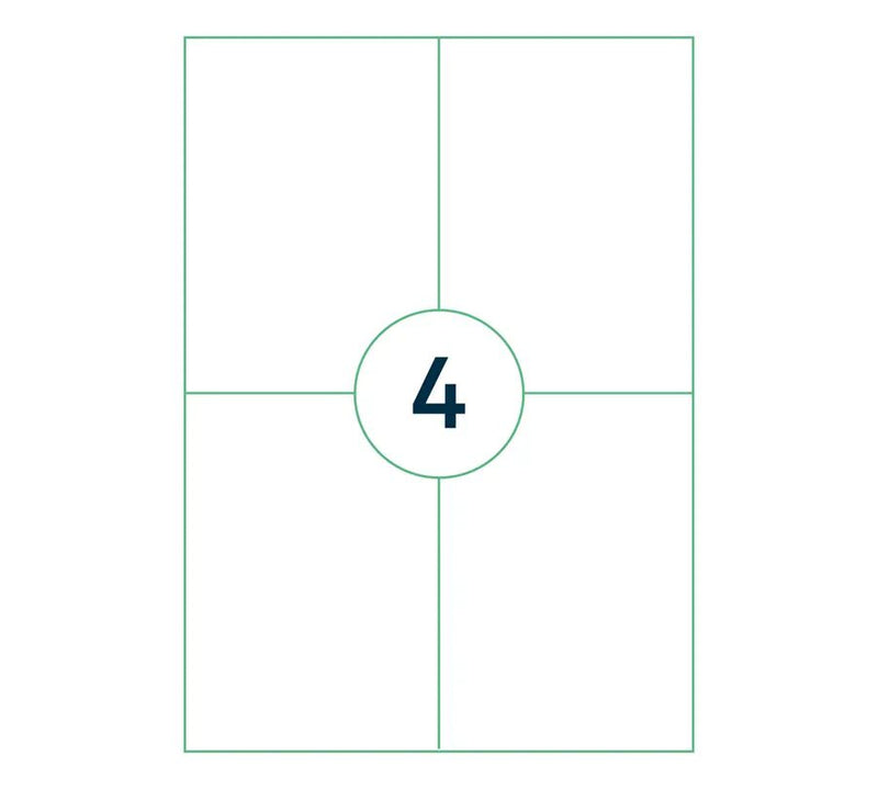 per sheet, 400 labels per
