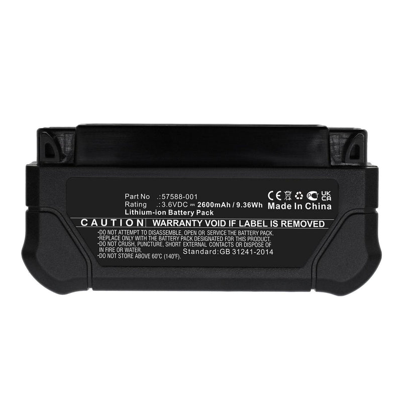 2600mAh Black for Panasonic