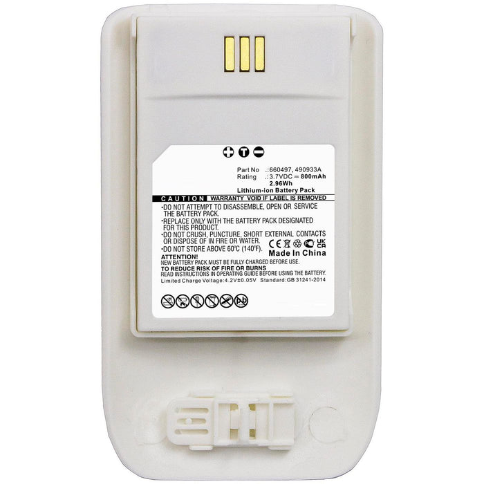 800mAh White for Mitel, Ascom