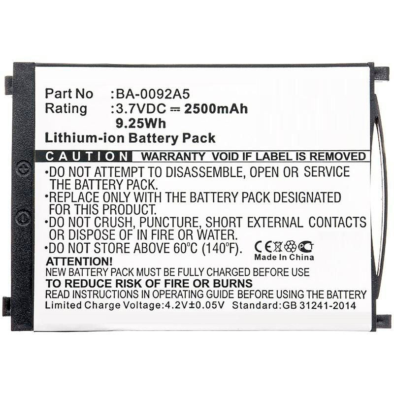 2500mAh Black for CipherLAB
