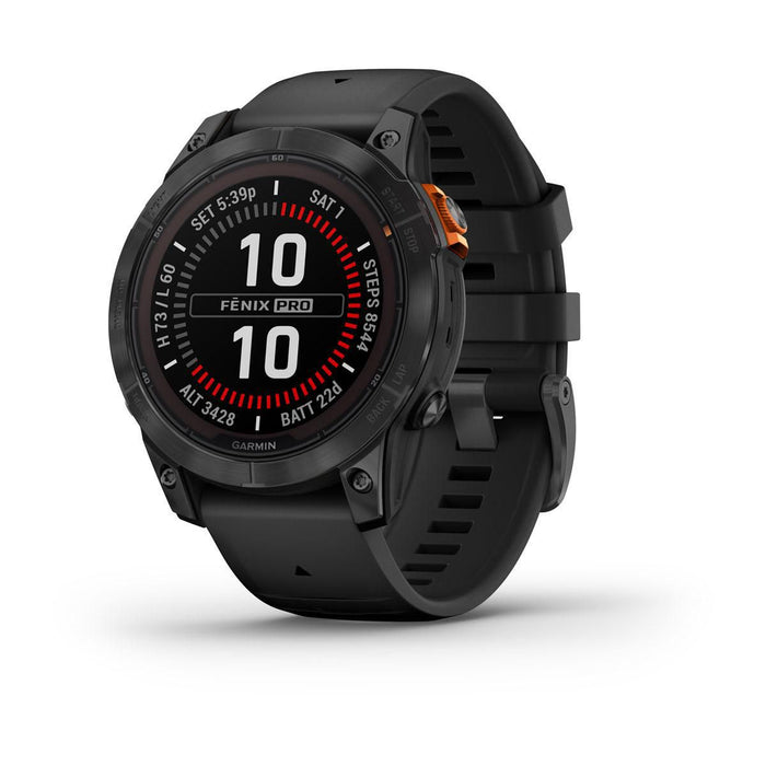 Garmin fenix 7 Pro Solar Edition 3.3 cm (1.3") MIP 47 mm Digital 260 x 260 pixels Touchscreen Black, Grey Wi-Fi GPS (satellite)