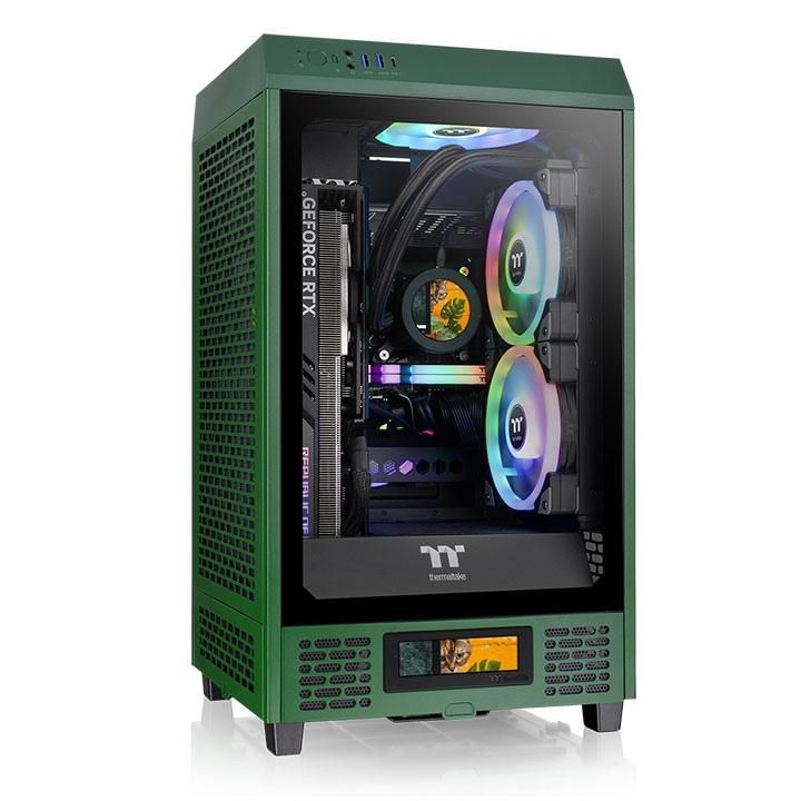 Mini Thermaltake The Tower 200 TG Dark Green