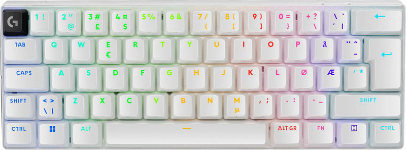 LOGITECH PRO X 60 LIGHTSPEED Wireless Gaming Keyboard Tactile - White - NORDIC-613 (PAN)