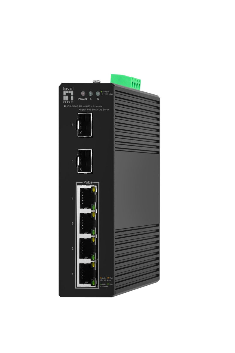 Switch 6x GE IGS-2106P 2xSFP. 4xPoE Outputs sw