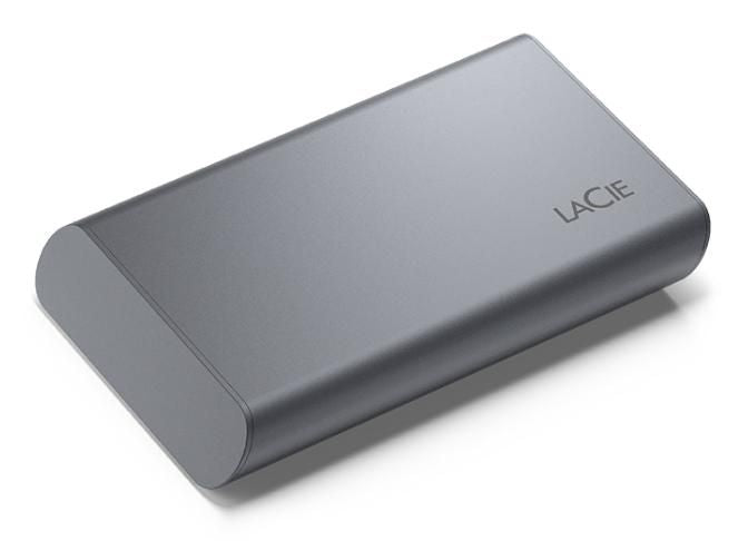 LaCie Mobile Secure STKH500800 - SSD - High Performance - encrypted - 500 GB - external (portable) - USB 3.2 Gen 2 (USB-C connector) - 256-bit AES - s