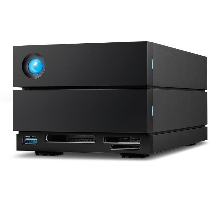 LaCie 2big Dock STLG48000400 - Hard drive array - 48 TB - 2 bays (SATA-600) - HDD 24 TB x 2 - Thunderbolt 4, USB 3.2 Gen 2 (external) - with 5 years R