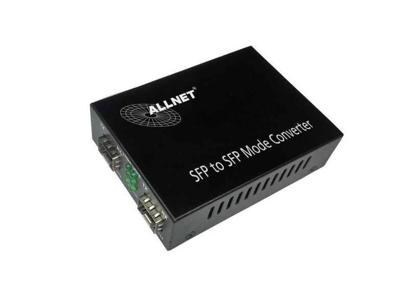 Z ALLNET Medienkonverter 1000BASE-SX/-LX auf 1000BASE-SX/-LX Single-/Multimode SFP Mini-GBIC Anschluss ALL-MC108G-SFP-SFP