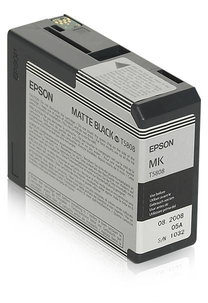 Epson Tintenpatrone matte black T 580 80 ml T 58080N