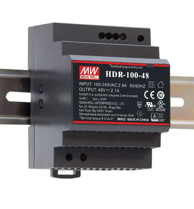21 Netzteil - 24V 100W Mean Well Hutschiene / HDR-Serie