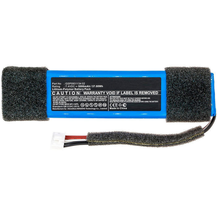 5000mAh Blue for Speaker 37Wh