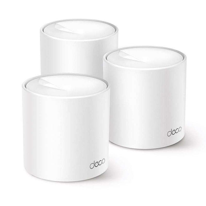 TP-Link Deco X1500 V1 - Wi-Fi system - (3 routers) - up to 5600 sq.ft - mesh 1GbE - Wi-Fi 6 - Dual Band