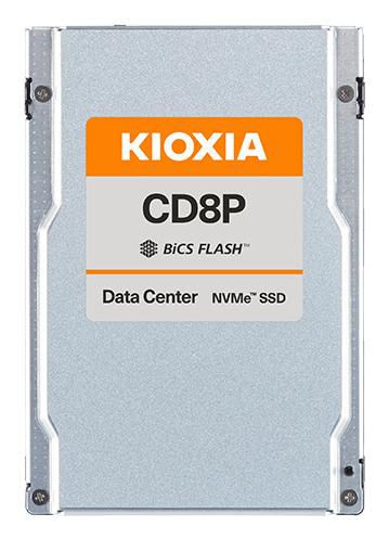 KIOXIA CD8P-R Series KCD8XPUG7T68 - SSD - Data Centre, Read Intensive - 7680 GB - internal - 2.5" - PCI Express 5.0 x4 (NVMe)