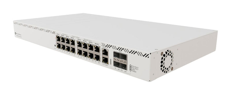 MikroTik Switch CRS320-8P-8B-4S+R, 8x GbE PoE+, 8x GbE PoE++, 4x SFP+, RouterOS, L5, Rack (PoE budget max. 1150W)