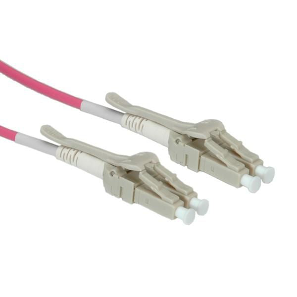 ROLINE LWL-Kabel 50/125um OM4 LC/LC Low-Loss-Stecker fr hohe Dichte violett 5m