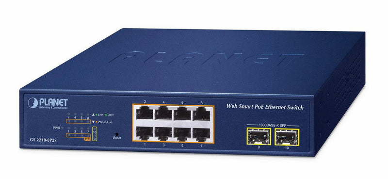 PoE + 2-Port 1000X SFP Web