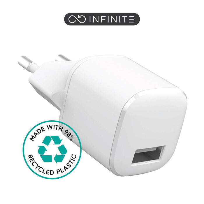EU 12W. 1 x USB-A. White. 98%