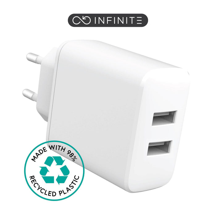 EU 12W. 1 x USB-A. White. 98%