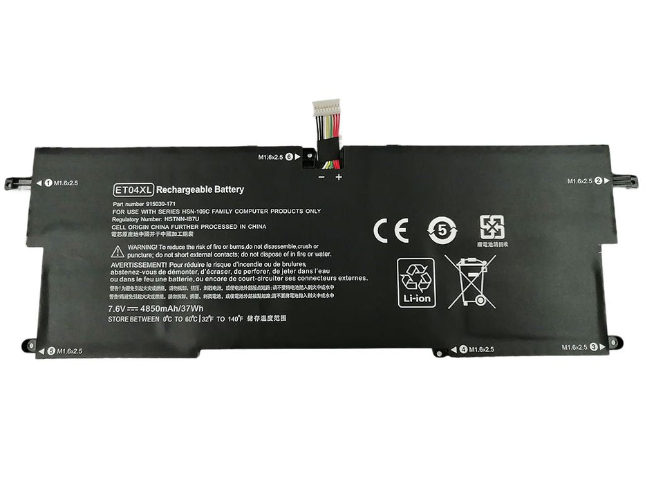 Li-ion 7.6V 4850mAh 37WH