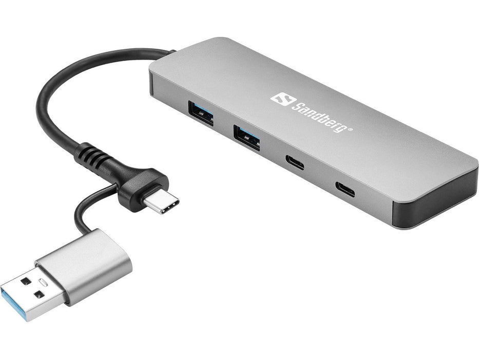 USB-C/A to 2xUSB-A+2xUSB-C Hub