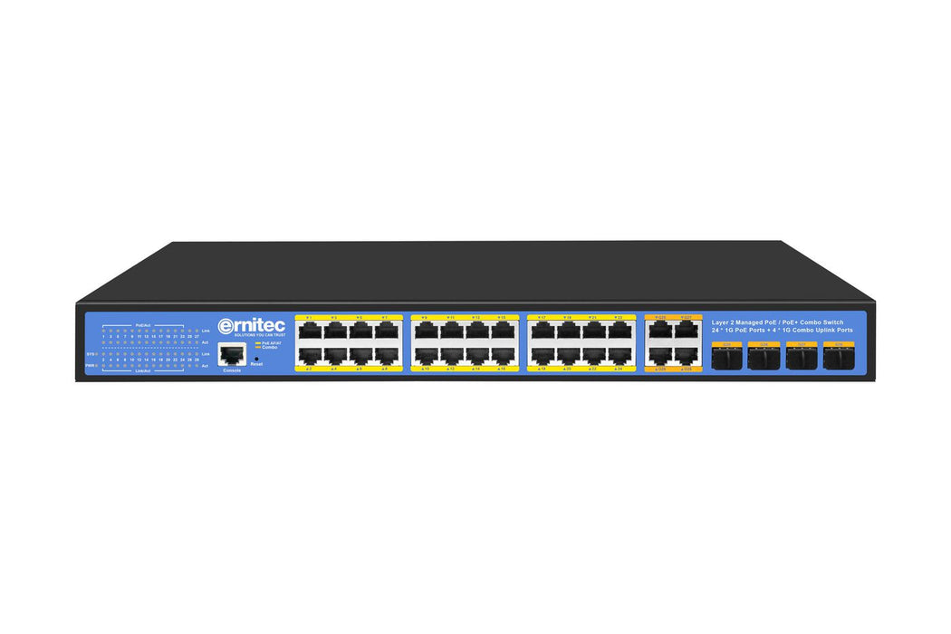 2+ PoE Switch, 24 Gigabit