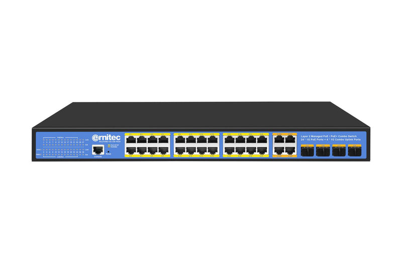 2+ PoE Switch, 24 Gigabit