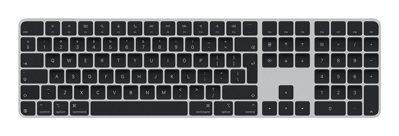 Apple Magic Keyboard with Touch ID and Numeric Keypad - Keyboard - USB-C - wireless - Bluetooth - QWERTY - International English - black keys