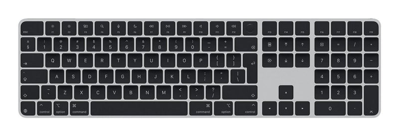 Apple Magic Keyboard mit Touch ID und Ziffernblock - Tastatur - USB-C - kabellos - Bluetooth - QWERTY - International Englisch - schwarze Tasten