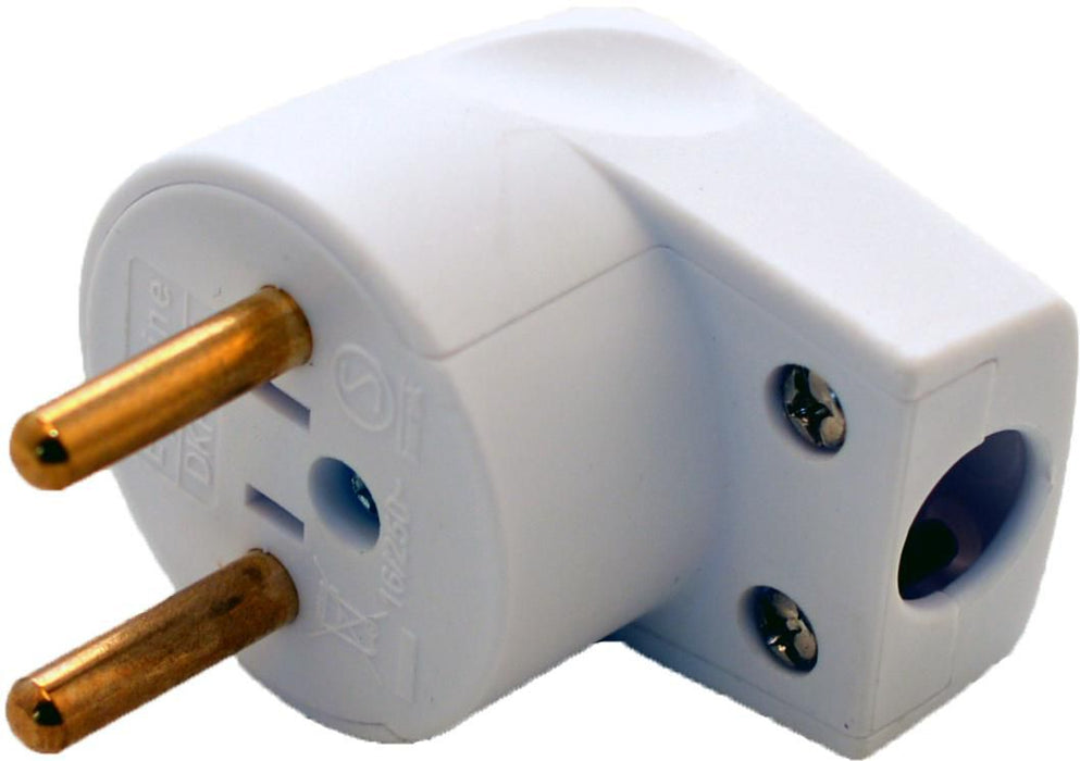 white Danish Power plug,