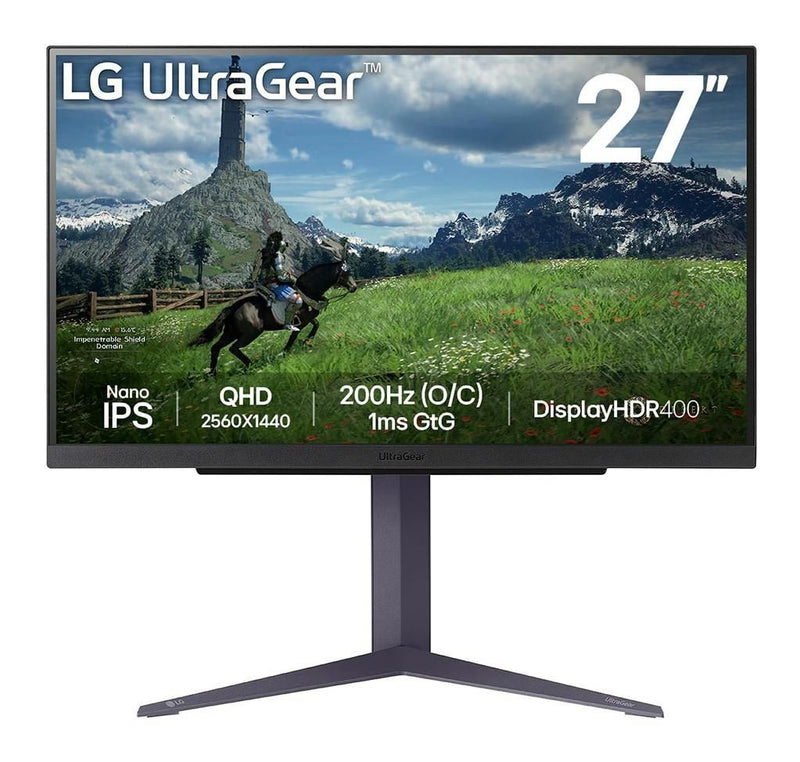 68,6cm/27 (2560x1440) LG UltraGear 27GS85Q-B 16:9 QHD NanoIPS 1ms 200Hz USB HDMI DP Gaming Black