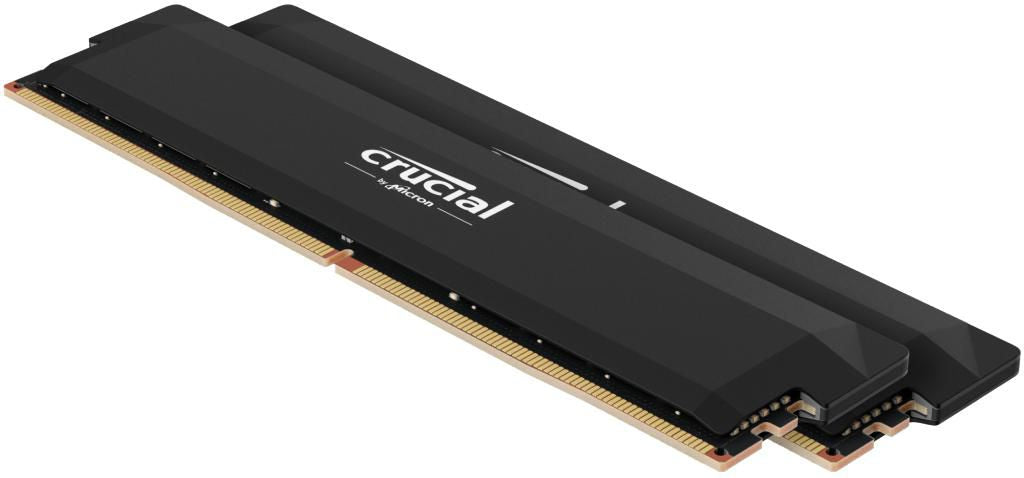 Crucial Pro - Overclocking Edition - DDR5 - kit - 32 GB: 2 x 16 GB - DIMM 288-pin - 3200 MHz / PC5-51200 - CL38 - 1.35 V - unbuffered - non-ECC - blac