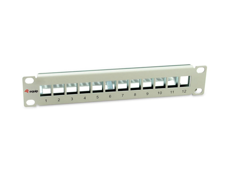 Equip Patchpanel 12x Cat6A 10 FTP 1HE Keystone Montage ws