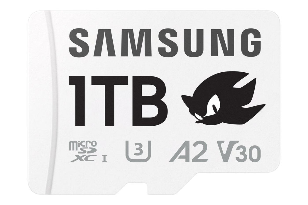 Samsung PRO Plus MB-MD1T0SA - Sonic the Hedgehog flash memory card (microSDXC to SD adapter included) - 1 TB - A2 / Video Class V30 / UHS-I U3 - micro