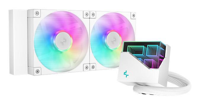 K DeepCool LT240 All-in-one Liquid Cooler 12cm 600 RPM 2400 RPM 72.04 Cfm White